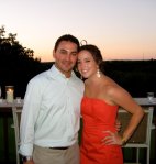 Meg and her fiance Marty Gilbert