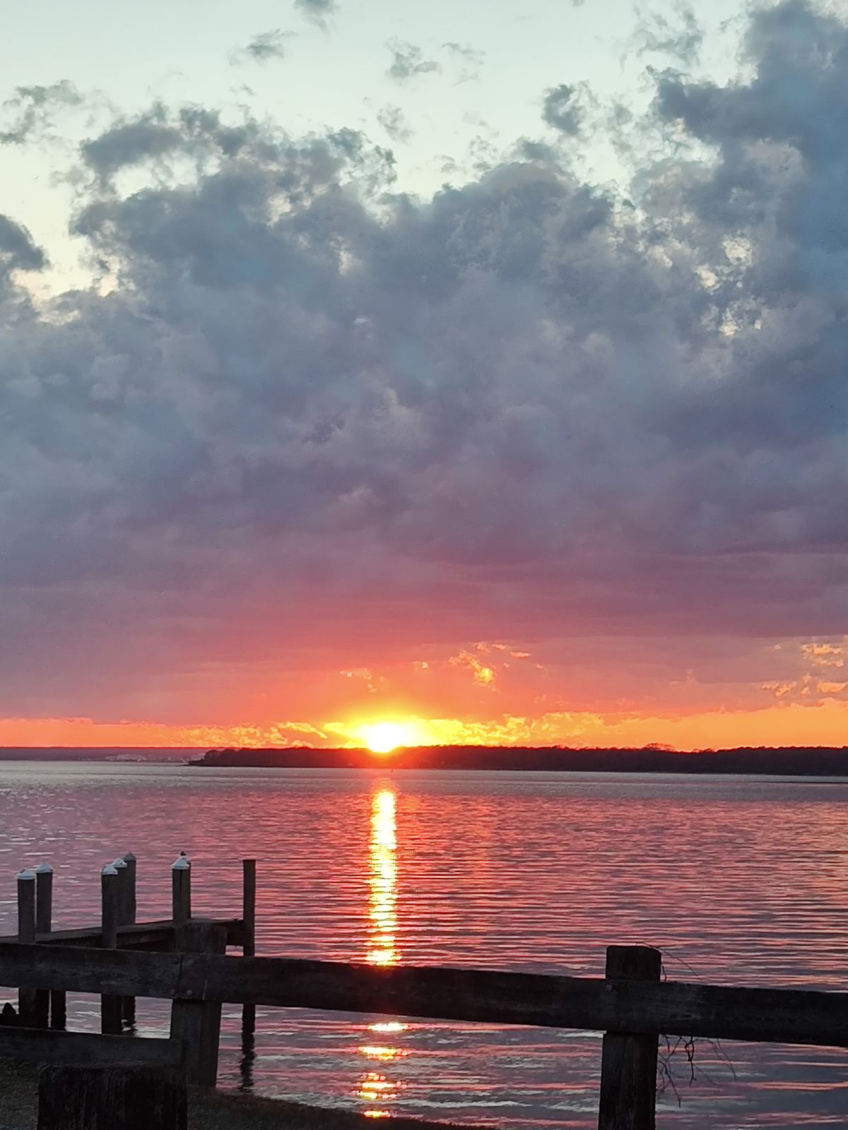Weaver Cove dock at Sunset smaller
